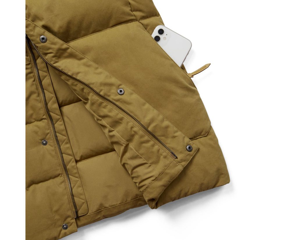 Merrell Jakker Dame - Terrain Cotton Parka - Khaki - ENX137694